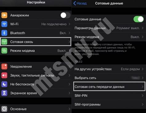 Отключение функций оператора МТС на iOS устройствах