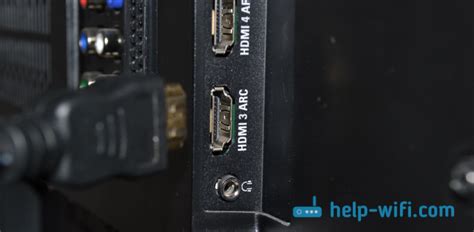 Передача сигнала на телевизор через HDMI-кабель