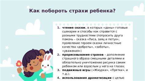 Подготовка ребенка к преодолению страхов через чтение книг и просмотр мультфильмов