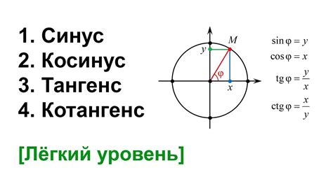 Применение вычислений синуса по тангенсу и котангенсу в математике и физике