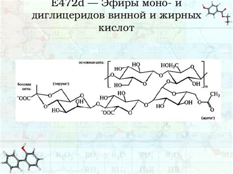 Применение моно- и диглицеридов как пищевых добавок и эмульгаторов