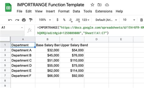 Применение совместных функций QUERY и IMPORT RANGE для совмещения информации