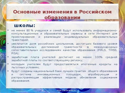 Примеры успешной реализации сети Школьный Интернет в Российском образовании