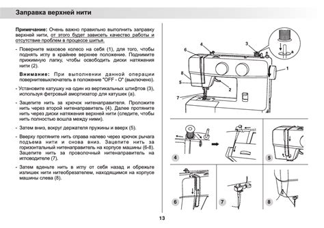 Принцип работы механизма протяжки нити через иглу на швейной машинке Janome