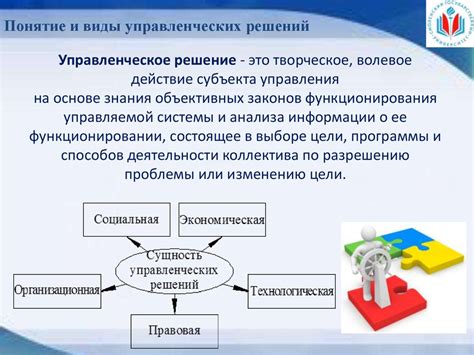 Принятие управленческих решений