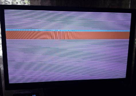 Проблемы, требующие ремонта для устранения горизонтальной полосы на показе содержания