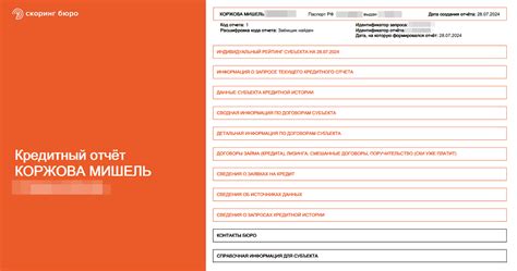 Проверка кредитного отчета в финансовых бюро