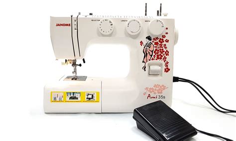 Программы и стежки швейной машины Janome Ami 35s