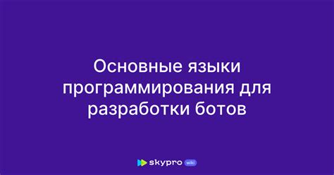 Программы и языки программирования для разработки AIM-бота