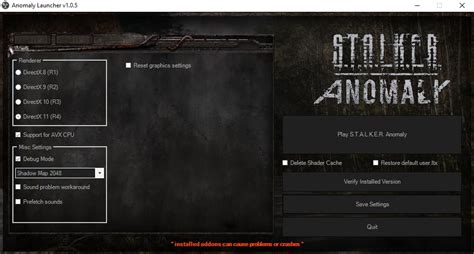 Процесс настройки модификаций для Stalker Anomaly: подробное руководство