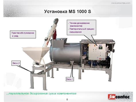 Процесс смешивания компонентов и формирования теста