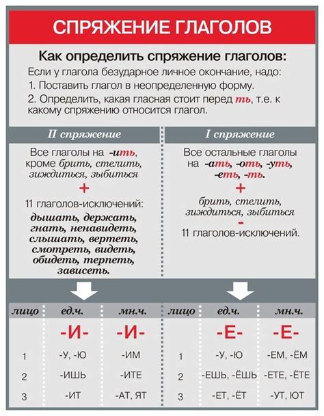 Прошлое время: особенности спряжения глагола в разных формах