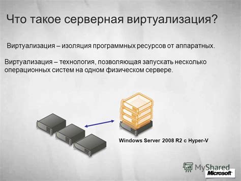 Разделение ресурсов и изоляция приложений на виртуальном сервере