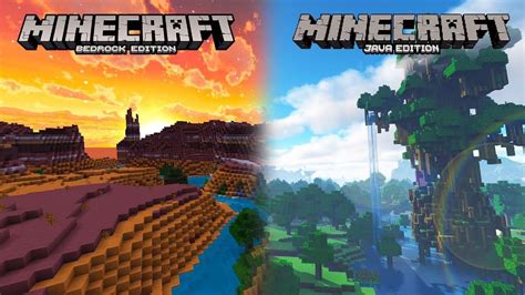 Различия между версиями Minecraft: Java Edition и Bedrock Edition