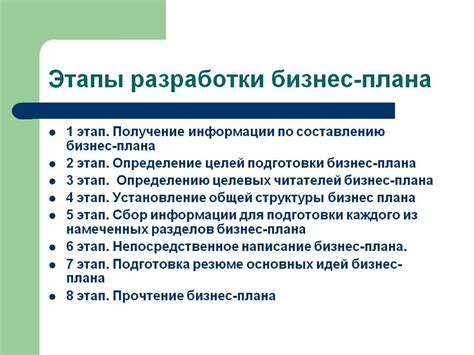 Разработка финансового плана и определение требуемого капитала