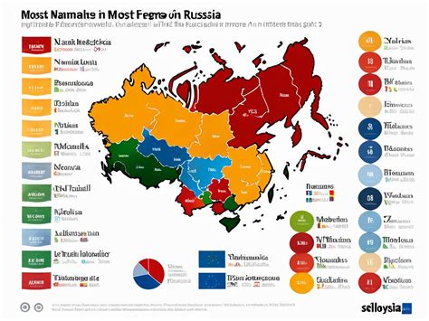 Распространенность фамилии Ушаков в различных регионах России