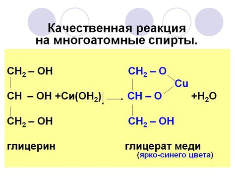 Реакция с глицерином