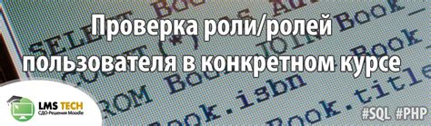 Роли и возможности пользователя в редакторе SQL