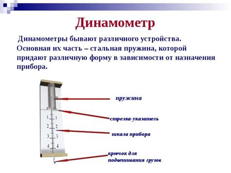 Роль динамометра в измерении силы