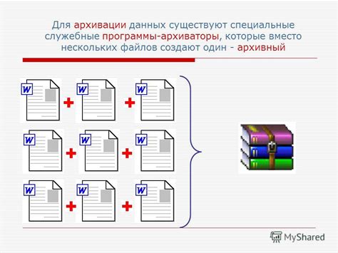 Сжимание и упаковка файлов для оптимизации хранения информации