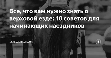 Символическое значение снов о верховой езде