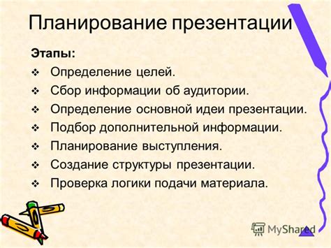 Создание структуры и логики презентации