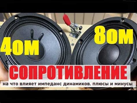 Сопоставление измеренного сопротивления динамика с его мощностью