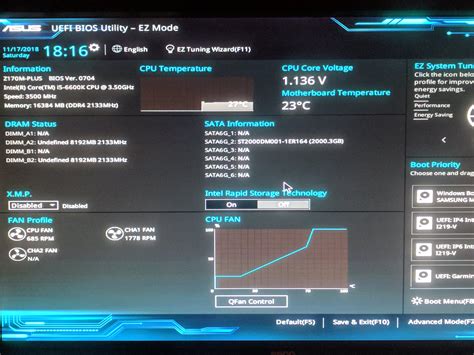 Сохранение изменений в BIOS компьютера Asus с помощью UEFI