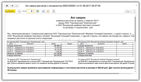 Способы закрытия акта сверки в программе 1С в сфере коммерции