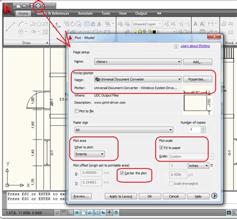 Способы конвертации проектов в AutoCAD на разных страницах в формат PDF