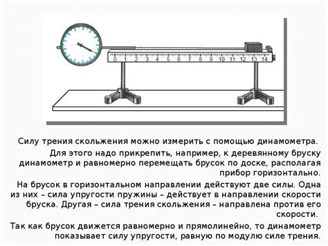 Способы определения величины трения с использованием динамометра