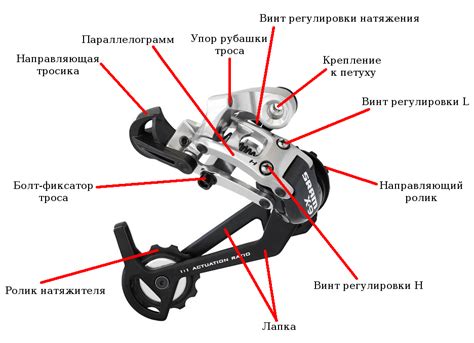 Узнайте о всех компонентах, составляющих механизм переключения на заднем колесе велосипеда