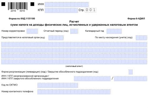 Условия использования бланка 6-НДФЛ