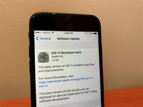 Установка новой бета-версии iOS 17 с помощью OTA-обновления