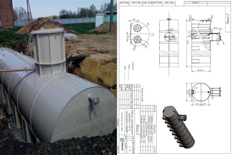 Установка основной ёмкости для осаждения сточных вод