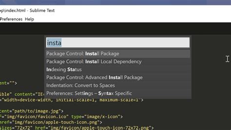 Шаг 1: Добавление Package Control в Sublime Text 3