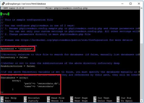 Шаг 2: Создание базы данных SQLite