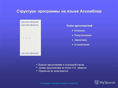 Шаг 4: Создание и компиляция простой программы на языке ассемблера