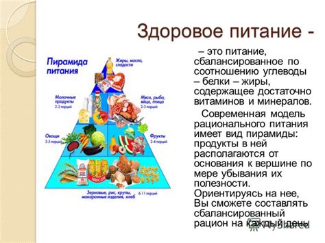  Здоровое питание и активный образ жизни: основные принципы 