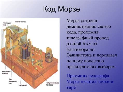  История возникновения кода Морзе 