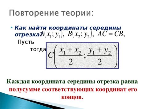  Методы анализа для расчета координат середины окружности 