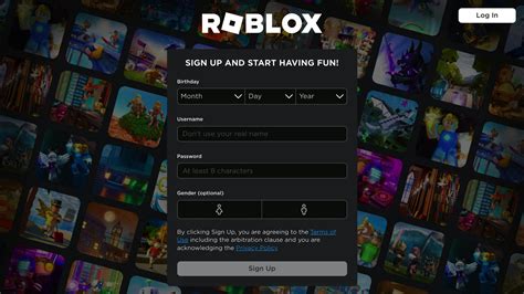  Начало работы с Roblox: создание и настройка аккаунта 